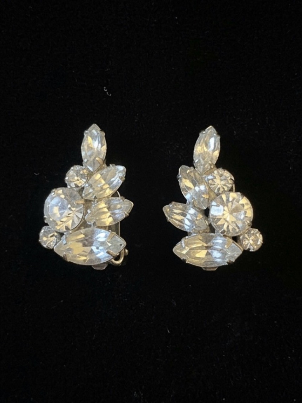 #3 Vintage Albert Weiss Crystal Rhinestone Earrings